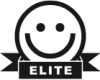 Elite-smiley_black_hvid baggrund